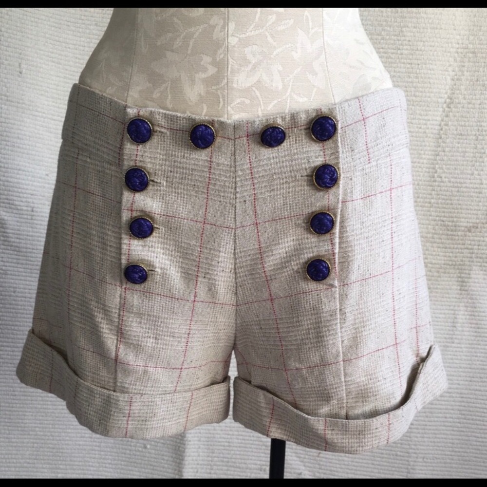 Tweed sailor shorts